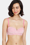 Zivame Gelato Padded High Wired 3/4th Coverage Strapless Bra - Pink Cosmos — thumbnail 4